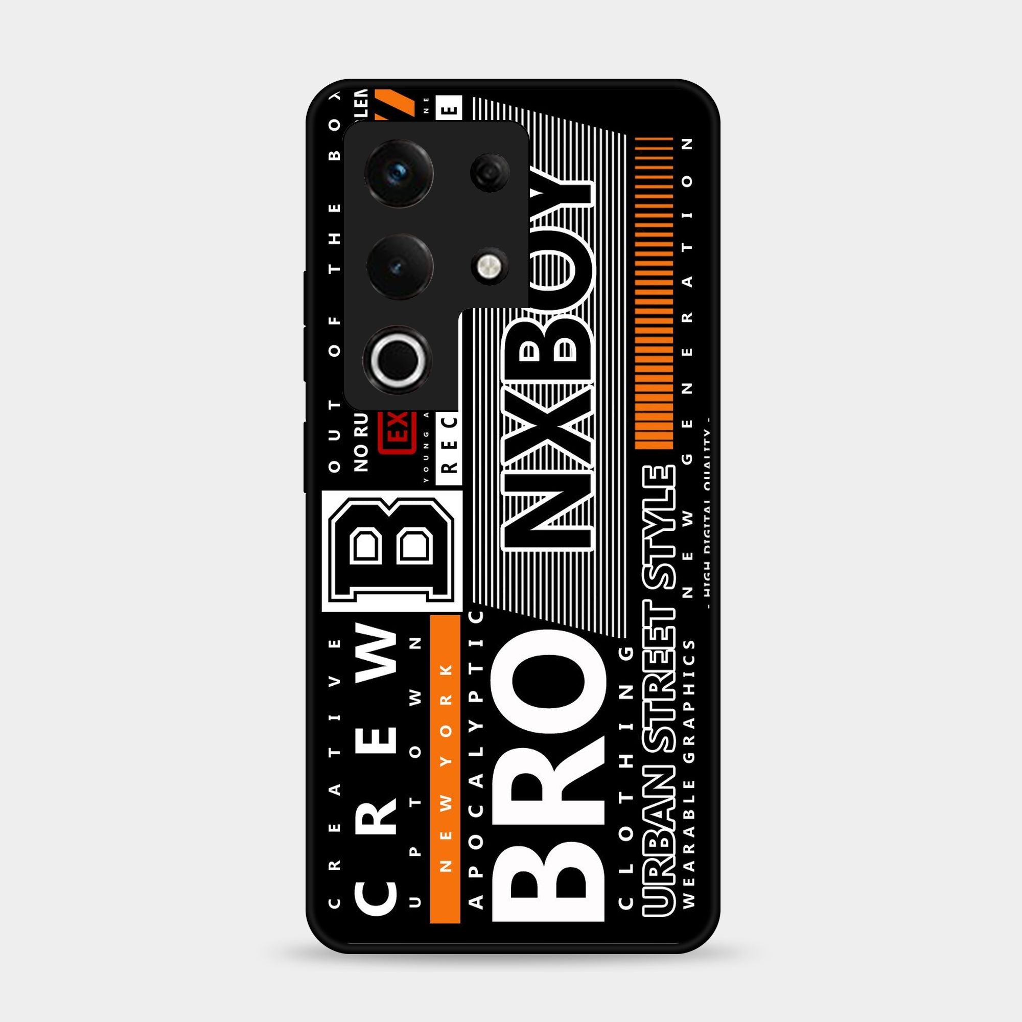 Itel S25 Ultra - A Black And White Logo - Premium Glossy Phone Case