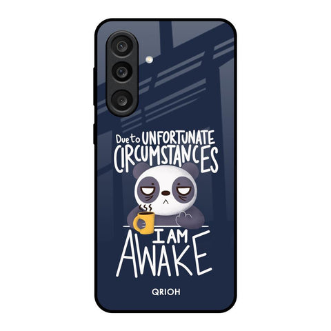 Struggling Panda Glass Case for Samsung Galaxy M56 5G