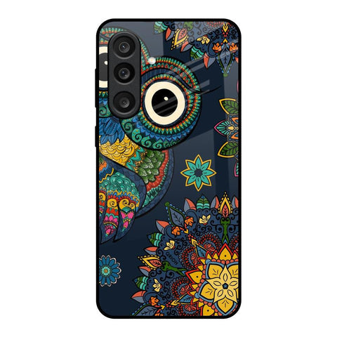 Owl Art Glass Case for Samsung Galaxy M56 5G