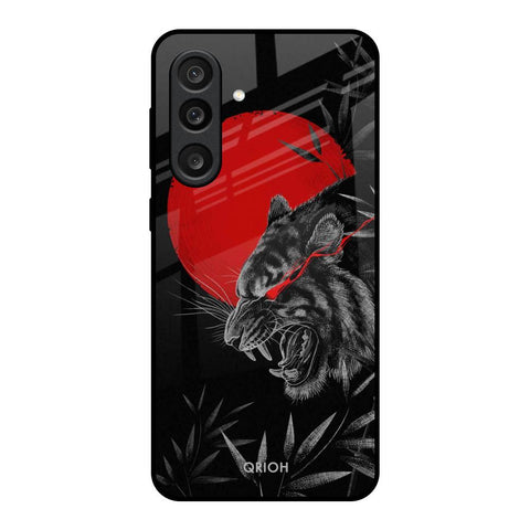 Red Moon Tiger Glass Case for Samsung Galaxy M56 5G