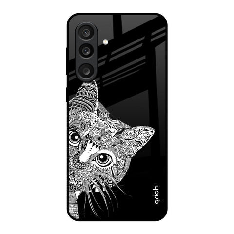 Kitten Mandala Glass Case for Samsung Galaxy M56 5G