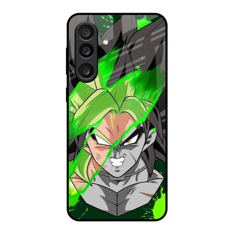 Anime Green Splash Glass Case for Samsung Galaxy M56 5G