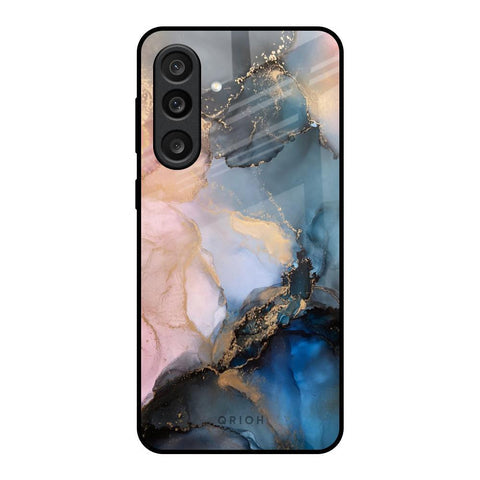 Marble Ink Abstract Glass Case for Samsung Galaxy M56 5G