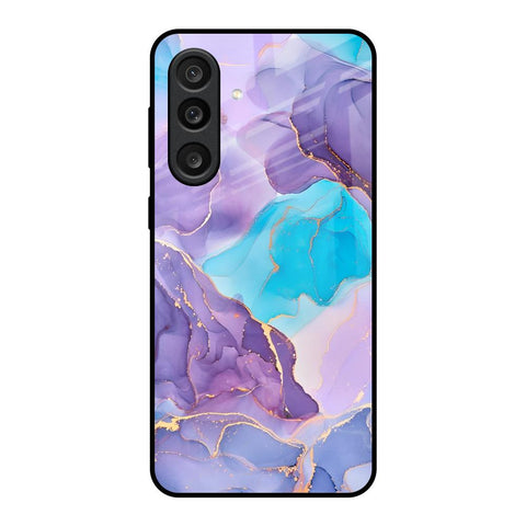 Alcohol ink Marble Glass Case for Samsung Galaxy M56 5G