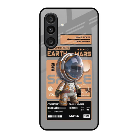 Space Ticket Glass Case for Samsung Galaxy M56 5G