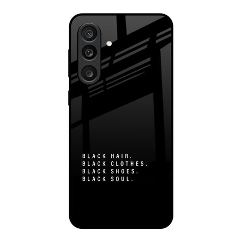 Black Soul Glass Case for Samsung Galaxy M56 5G