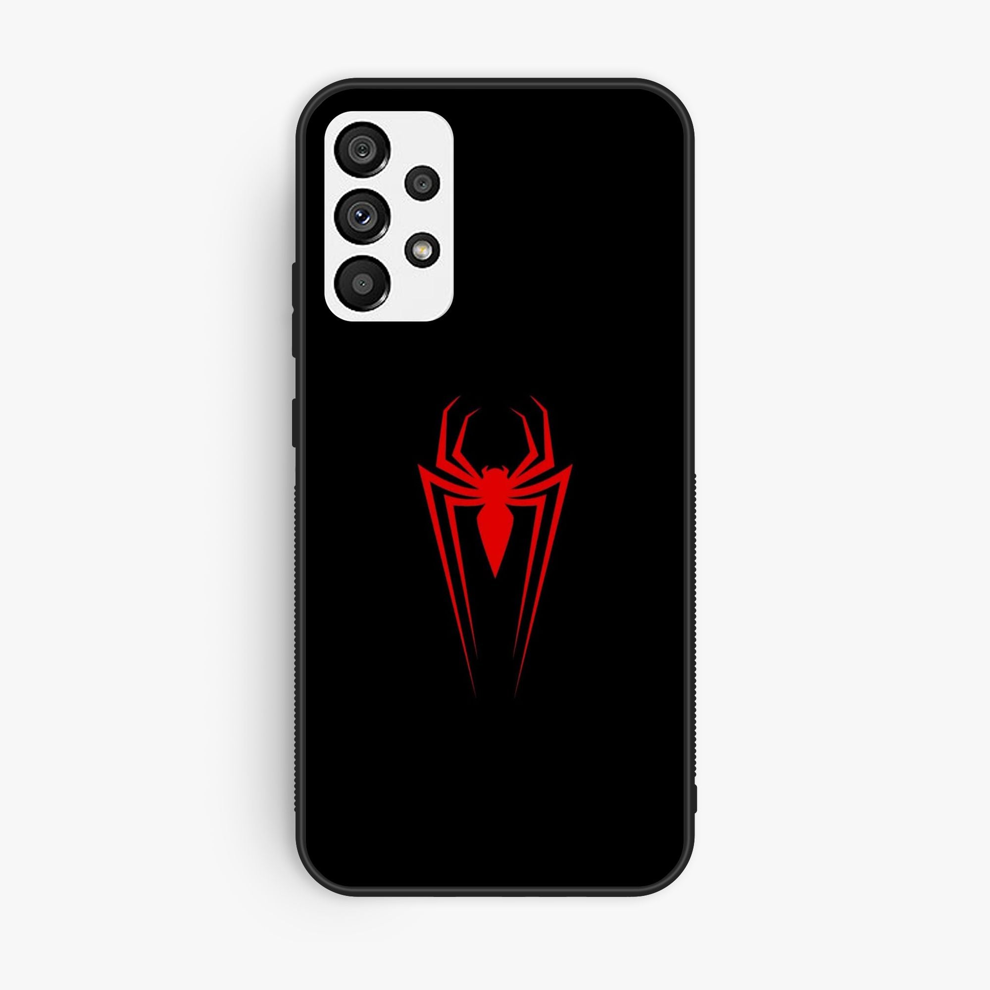 Samsun A72 The Amazing Spider Logo Wallpaper Premium Metal Printed Soft Bumper Shock Proof Case