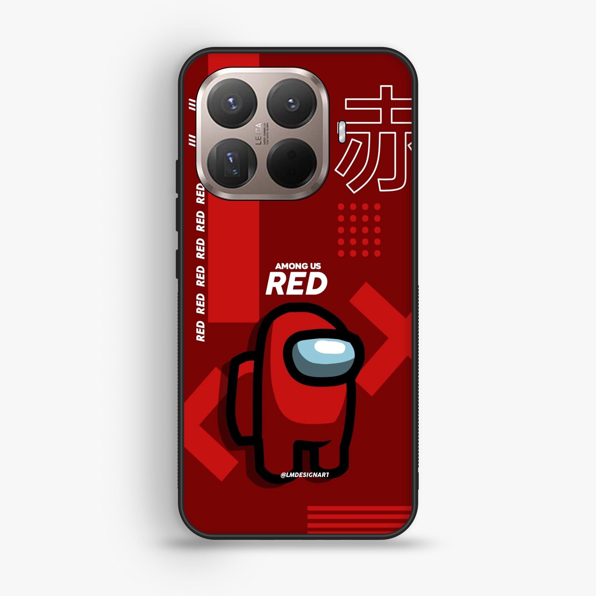 Xiaomi 15T Pro - A Red Robot With Background - Premium Glossy Phone Case