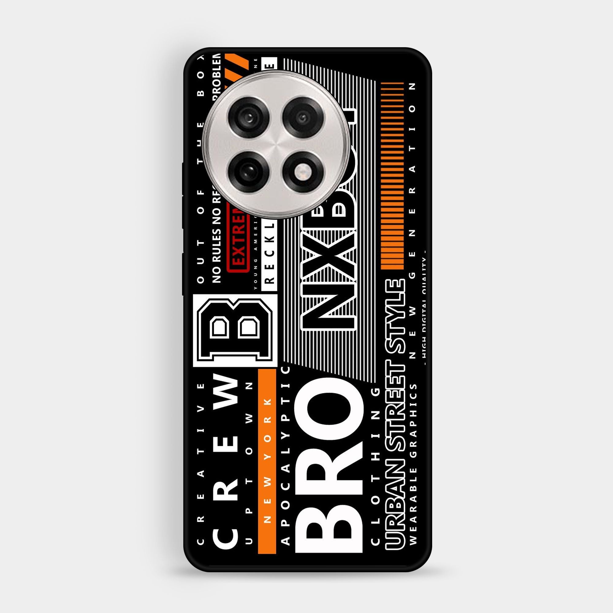 OnePlus 13R - A Black And White Logo - Premium Glossy Phone Case