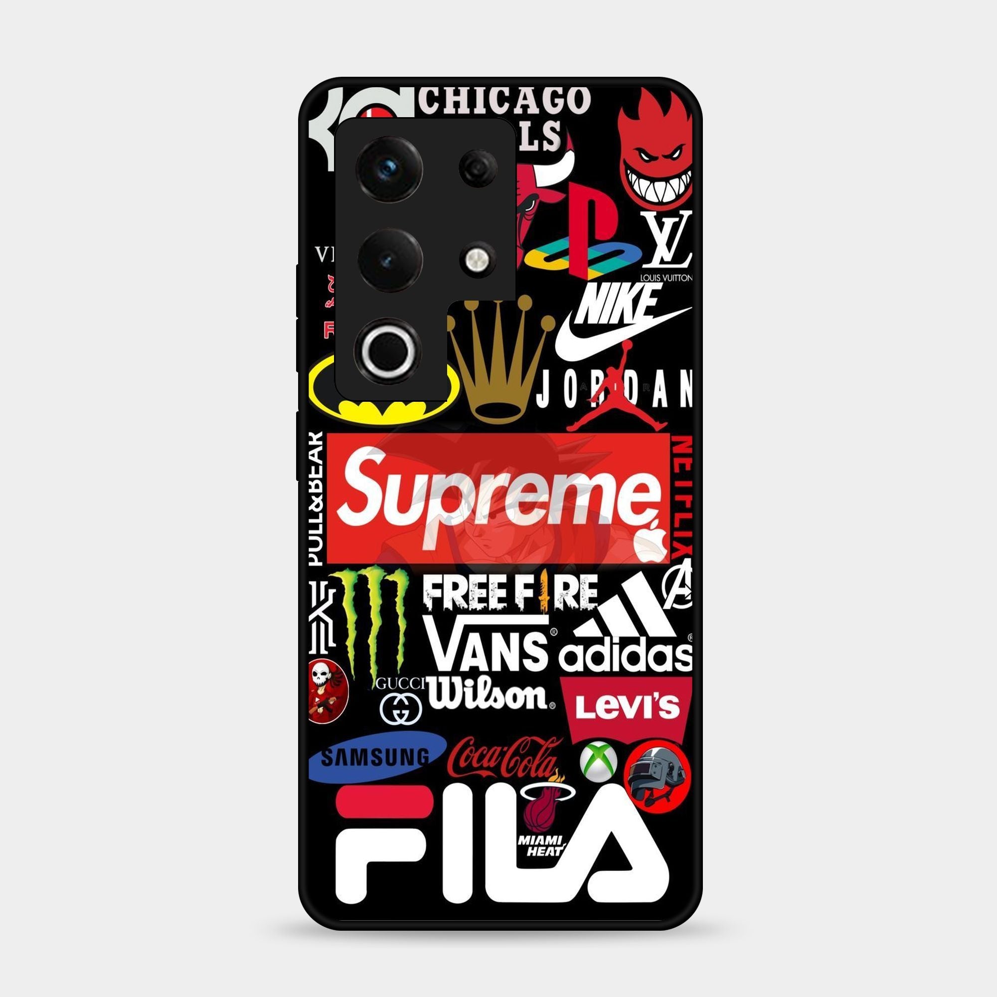 Itel S25 Ultra - A Poster With The Logos - Premium Glossy Phone Case