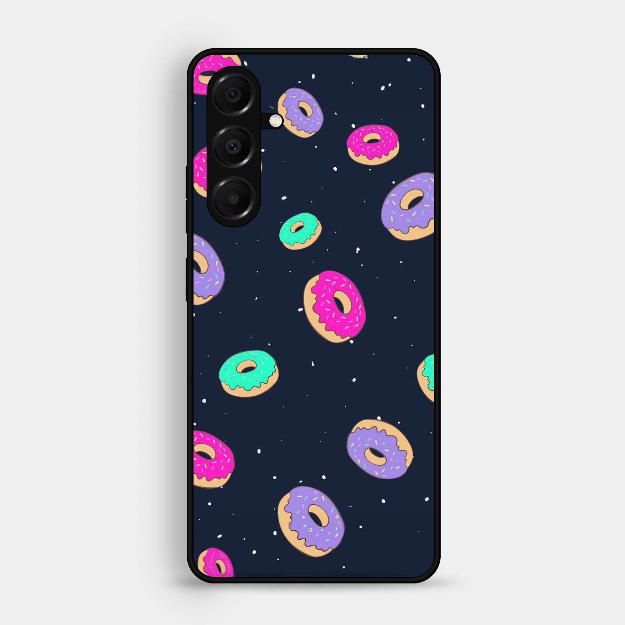 Samsung Samsung Galaxy A05s Colorful Donuts Premium Metal Printed soft Bumper shock Proof Case