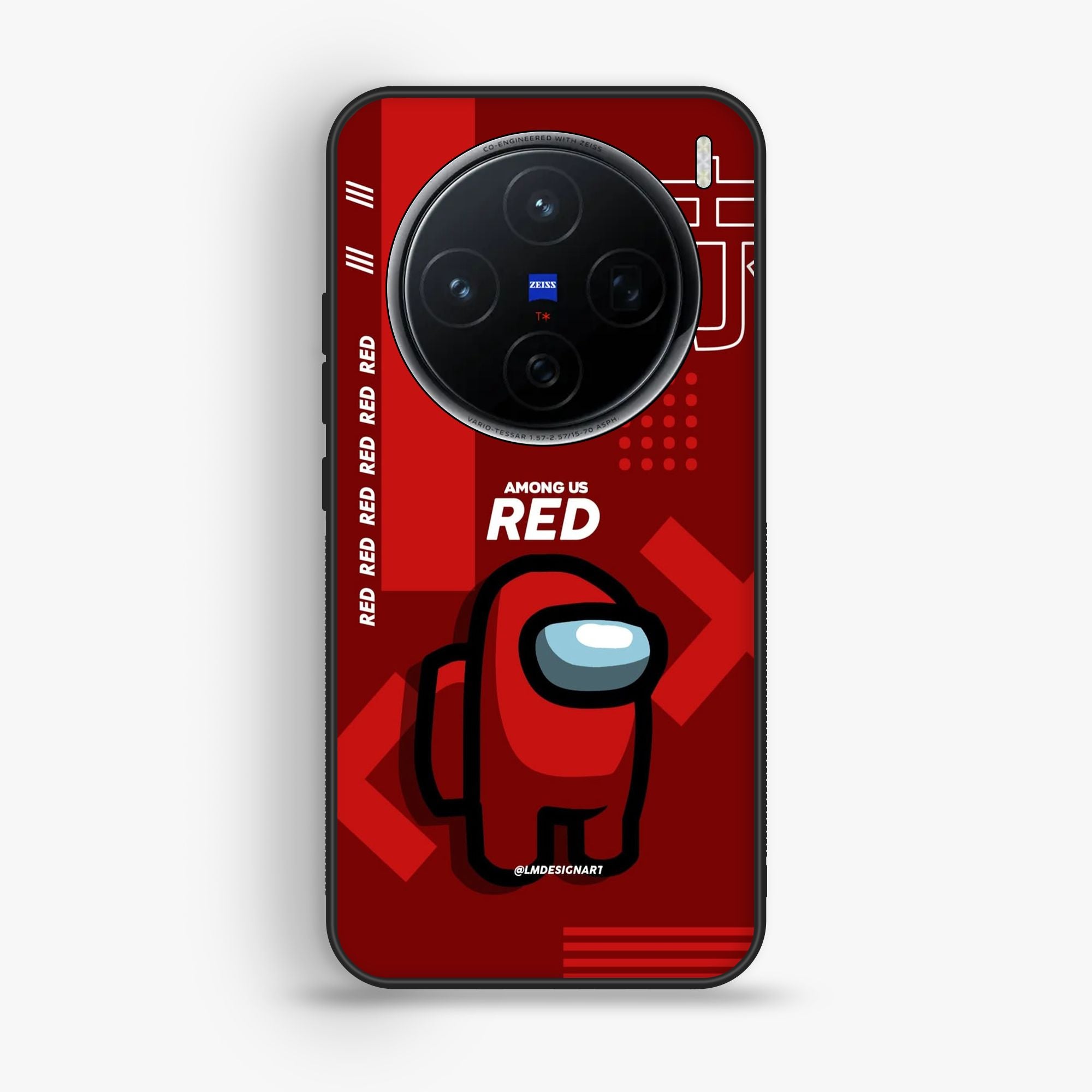 Vivo x200 - A Red Robot With Background - Premium Glossy Phone Case