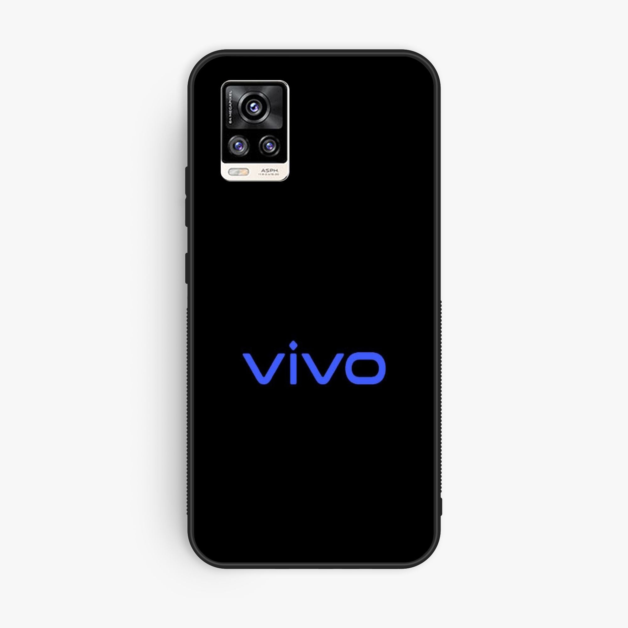 Vivo V20 A Black Background With The - Premium Glossy Phone Case