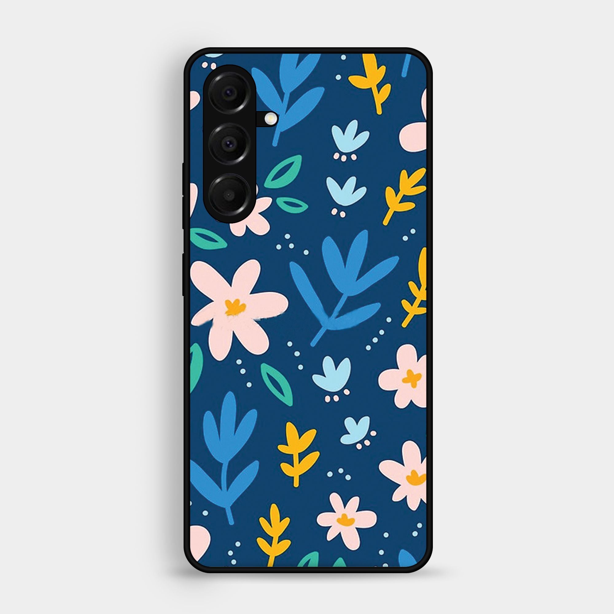 Samsung Samsung Galaxy A05s Colorful Flowers Premium Metal Printed soft Bumper shock Proof Case