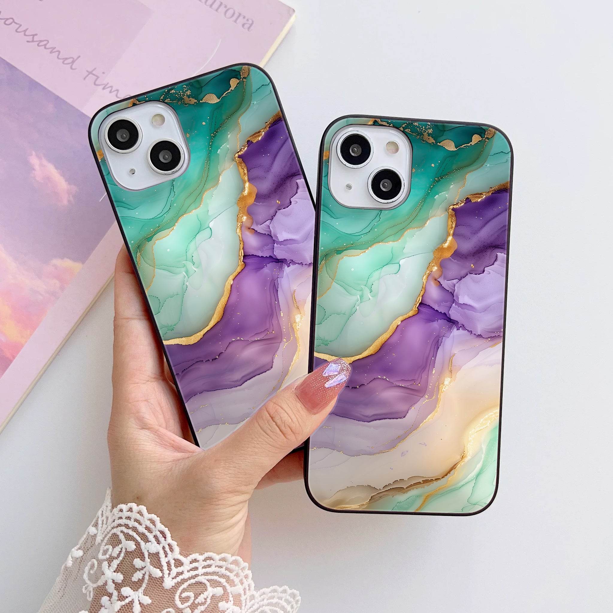 Design 097 HQ Ultra Shine Premium Metal Phone Case All Models