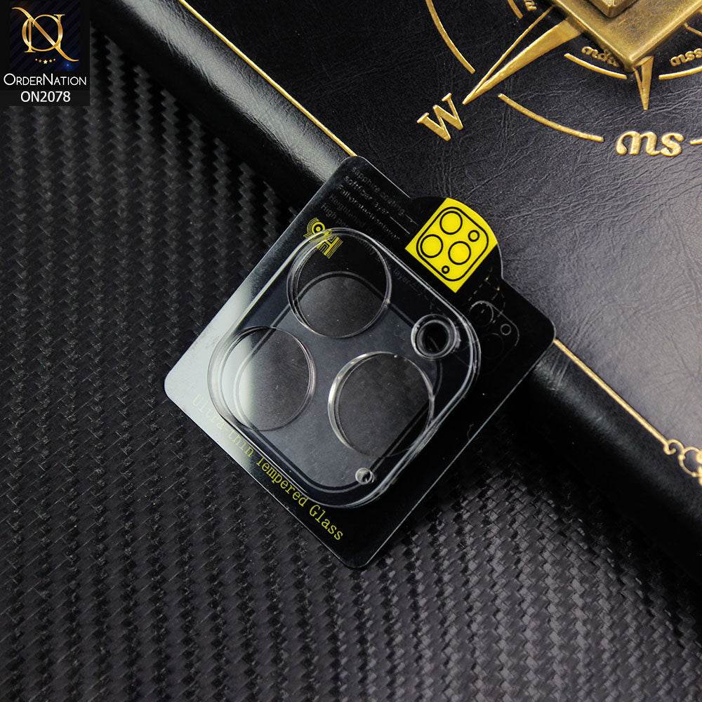 iPhone 16 Pro Max - Transparent - 3D Film 9H Glass Color Camera Lens Protector