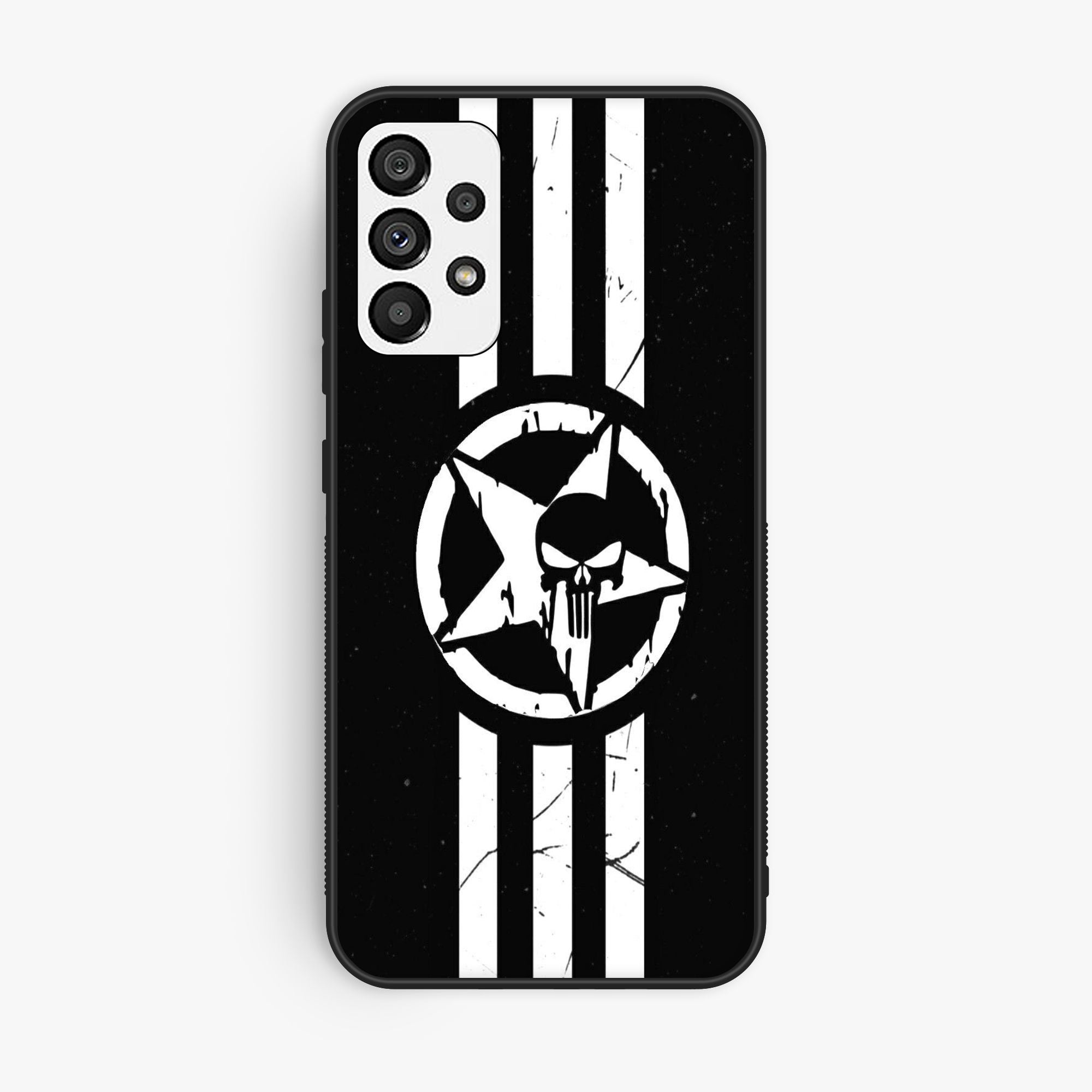 Samsun A72 The Punish Logo Premium Metal Printed Soft Bumper Shock Proof Case