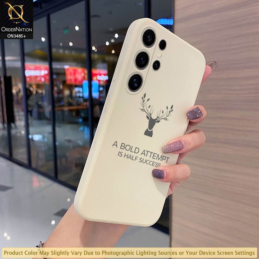 Samsung Galaxy S24 Ultra Cover - ONation Bold Series - HQ Liquid Silicone Elegant Colors Camera Protection Soft Case (Fast Delivery)(H) Design3