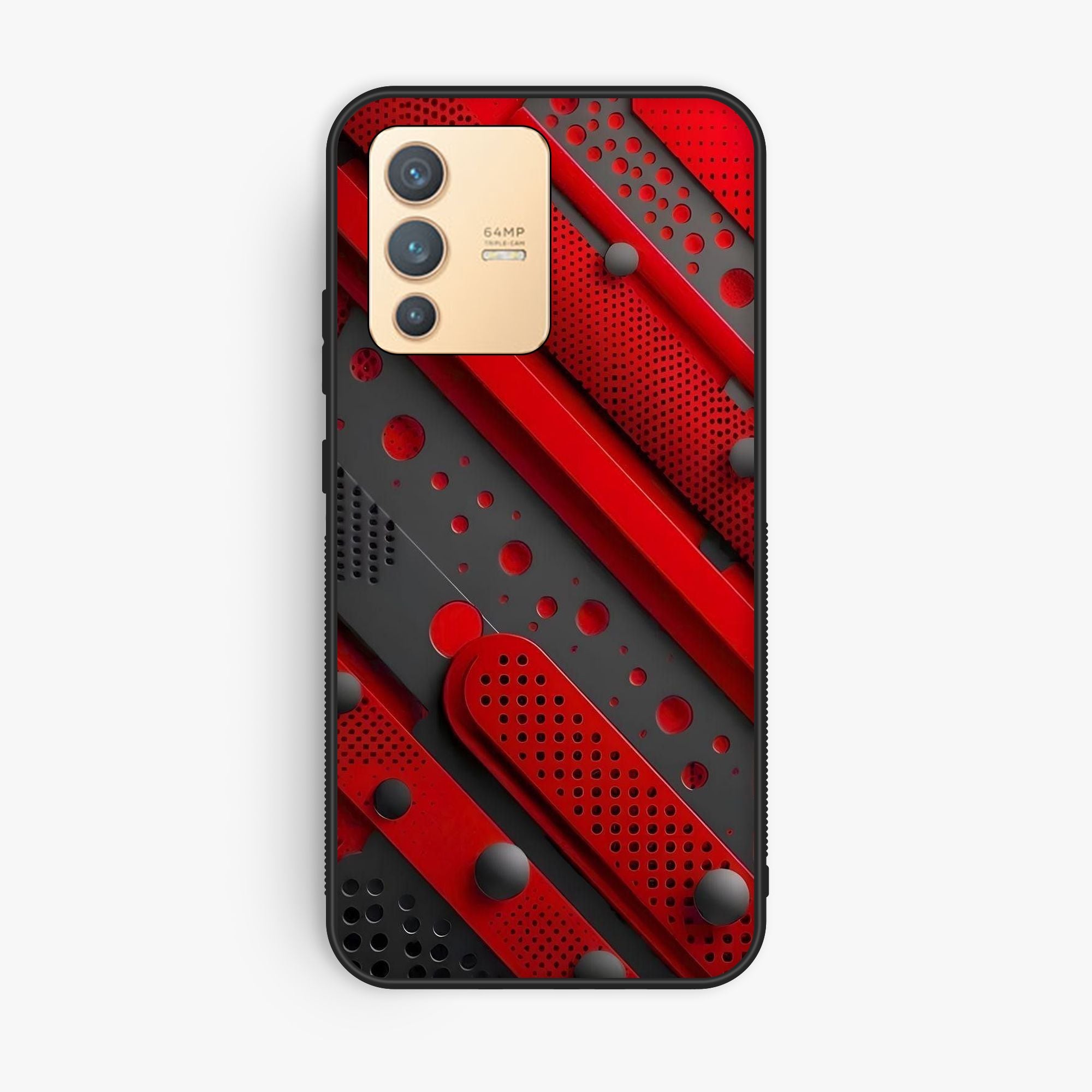 Vivo V23 5G Red Tech - Premium Glossy Phone Case