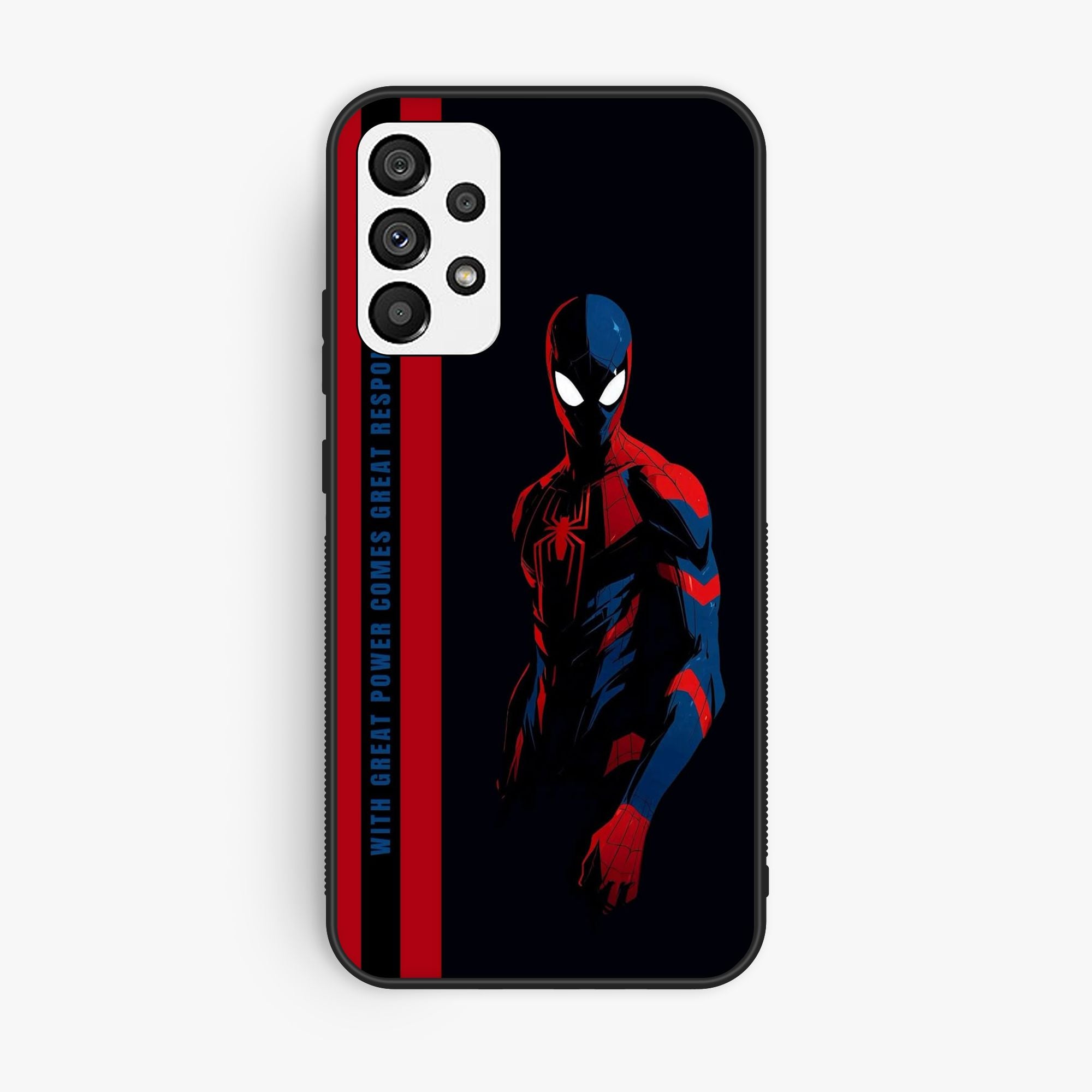 Samsun A72 Spiderman Wallpapers Premium Metal Printed Soft Bumper Shock Proof Case