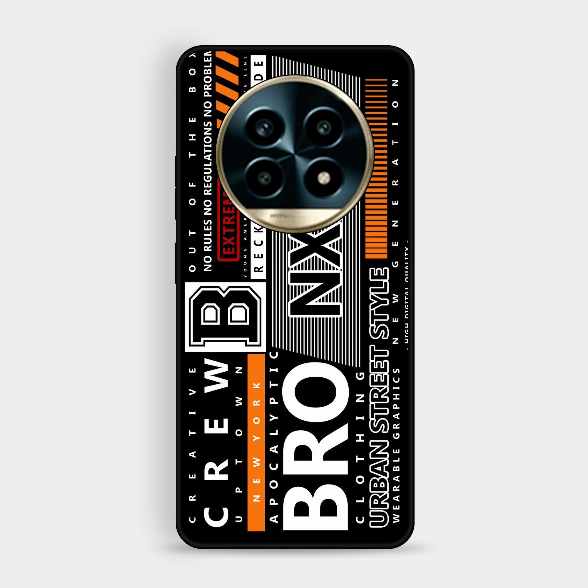 Realme 13 Pro - A Black And White Logo - Premium Glossy Phone Case