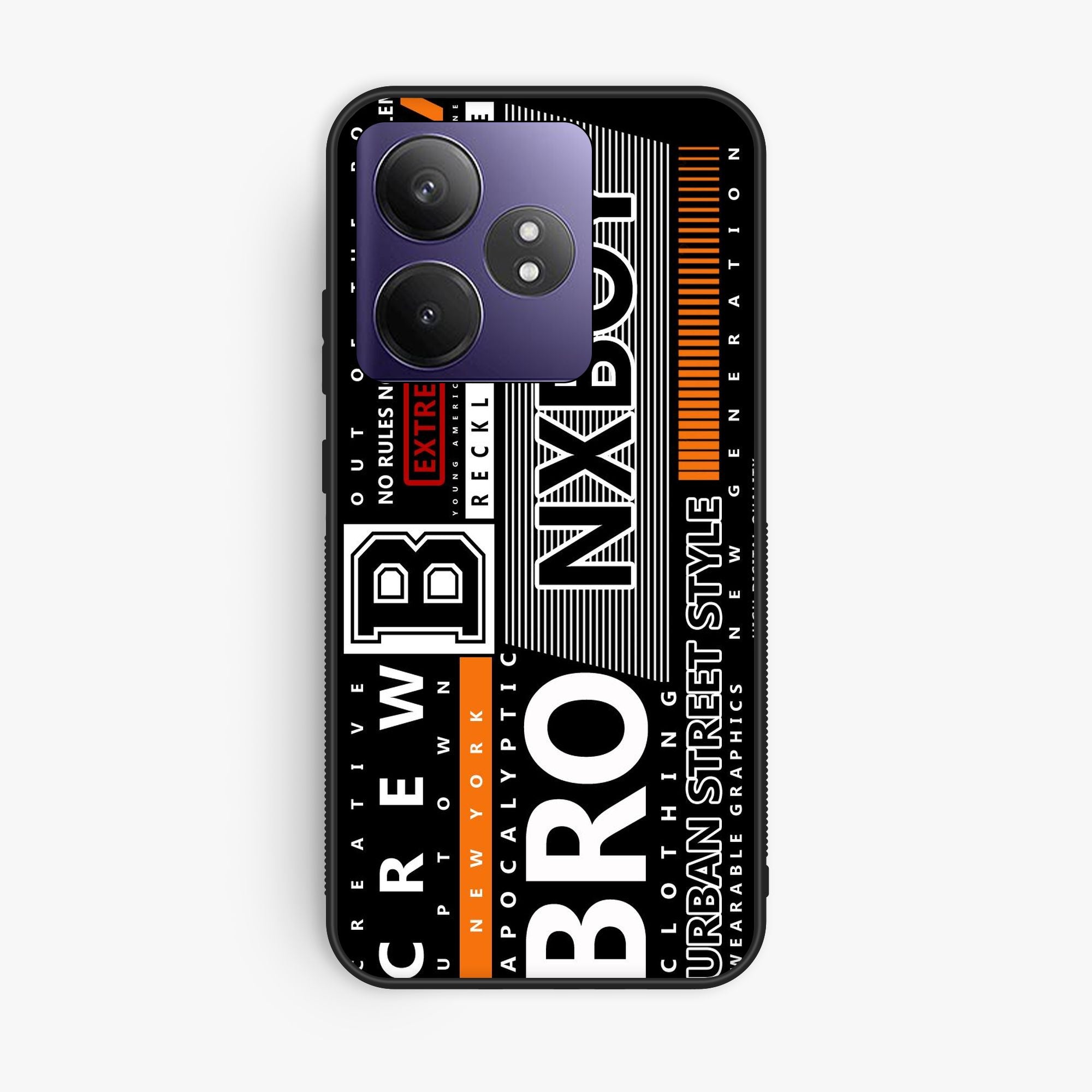 Realme GT Neo 6 A Black And White Logo - Premium Glossy Phone Case