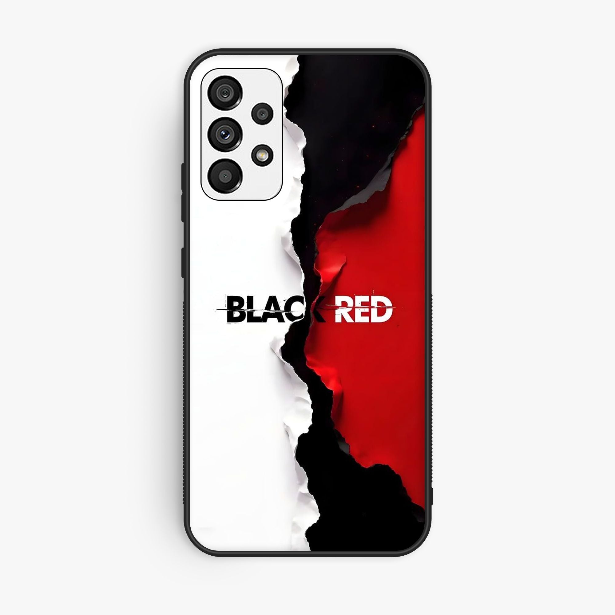 Samsung Samsun A72 Red Black Premium Glossy Phone Case