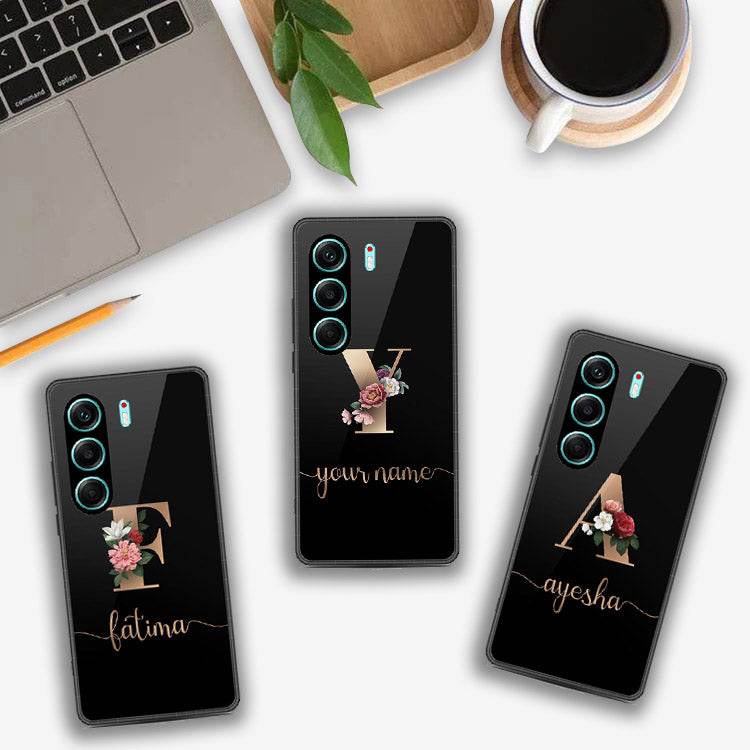 Tecno Camon 40 Pro - Personalized Alphabet Series - HQ Premium Shine Durable Shatterproof Case Design1