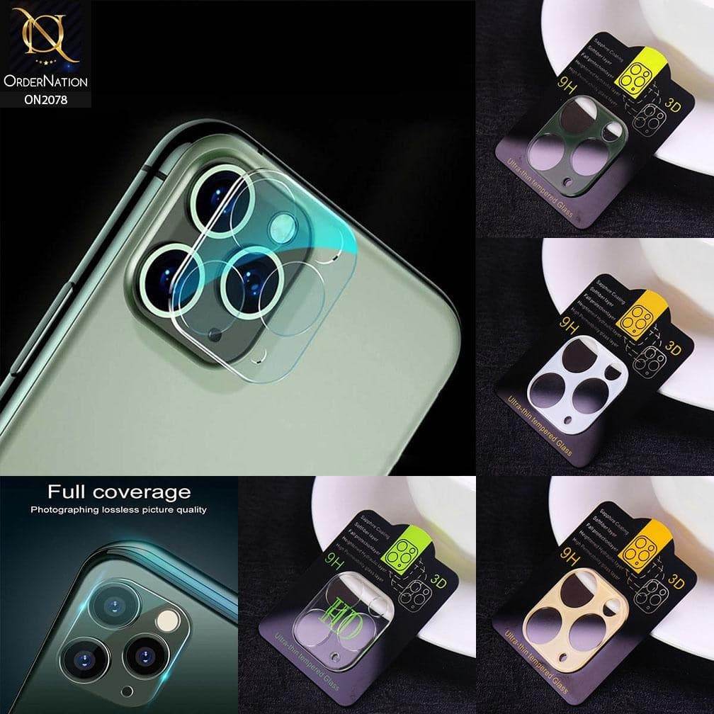 iPhone 16 Pro Max - Transparent - 3D Film 9H Glass Color Camera Lens Protector
