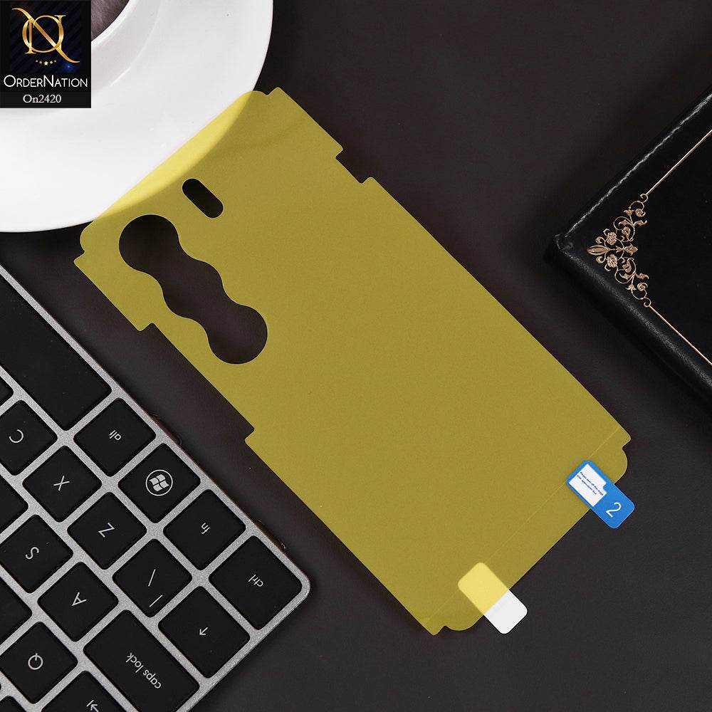 Tecno Camon 40 Pro Cover - Protector - Transparent Hydro Jell Skin Film Unbreakable Back Protector Sheet