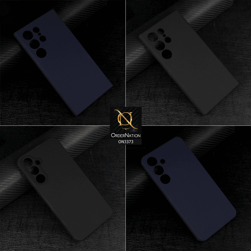 Samsung Galaxy S24 Ultra - Midnight Blue - Soft Shockproof Sillica Gel Camera Protection Case