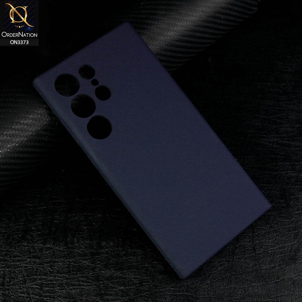 Samsung Galaxy S24 Ultra - Midnight Blue - Soft Shockproof Sillica Gel Camera Protection Case