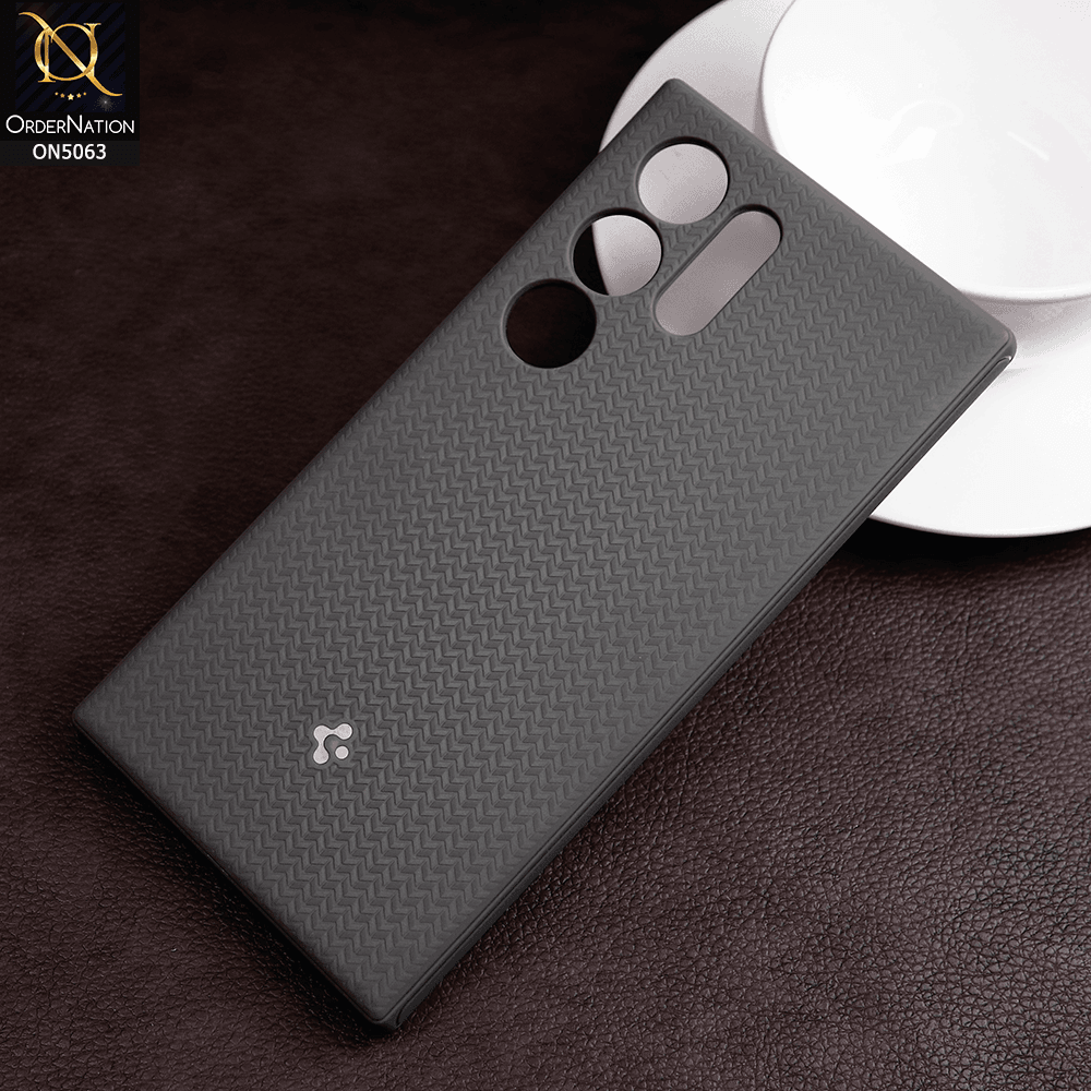 Samsung Galaxy S24 Ultra - Gray - Mag Armor Series - Texture Soft TPU Case