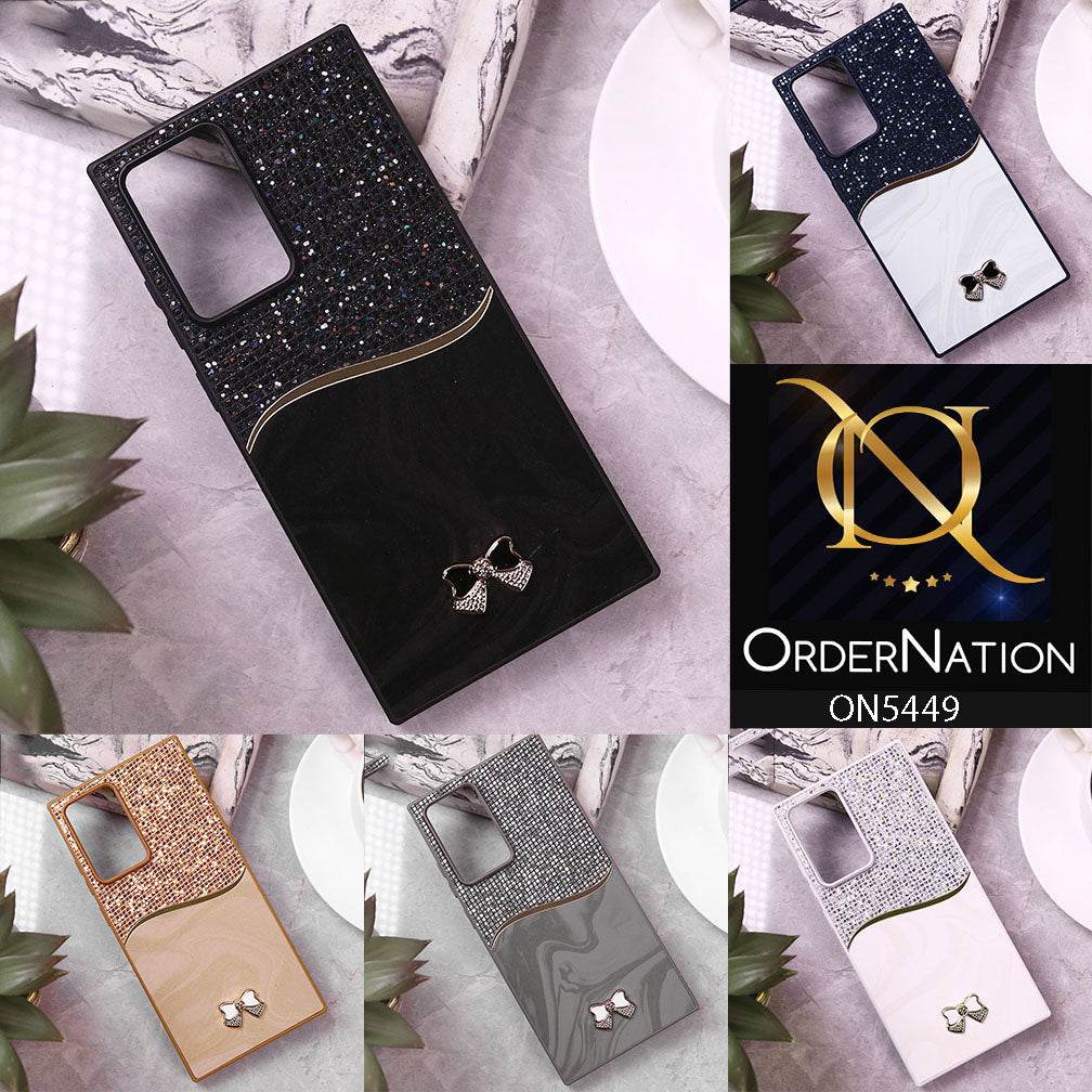 Samsung Galaxy S25 Ultra Cover - White - Shiny Glitter Bling Texture Soft Case