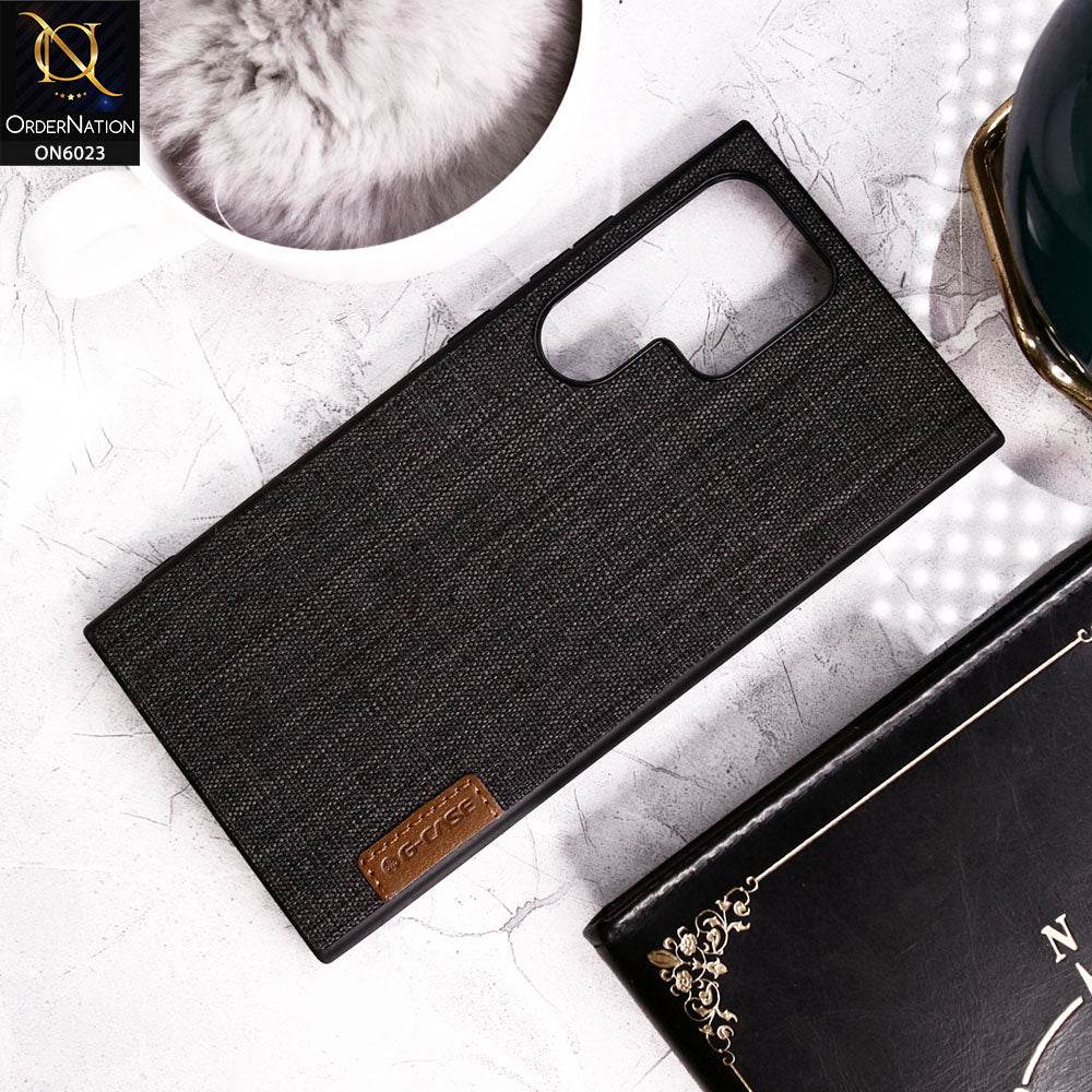 Samsung Galaxy S24 Ultra Cover - Design 2 - G-Case Dark Series Soft Borders Leather Protective Case