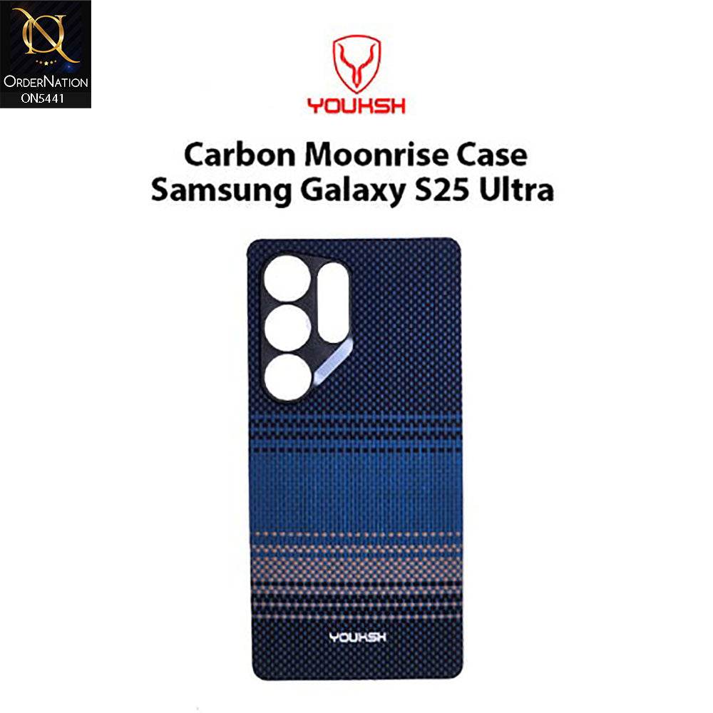 Samsung Galaxy S25 Ultra Cover - Design 2 - Premium Youksh Slim Carbon Fiber Texture Shell Case
