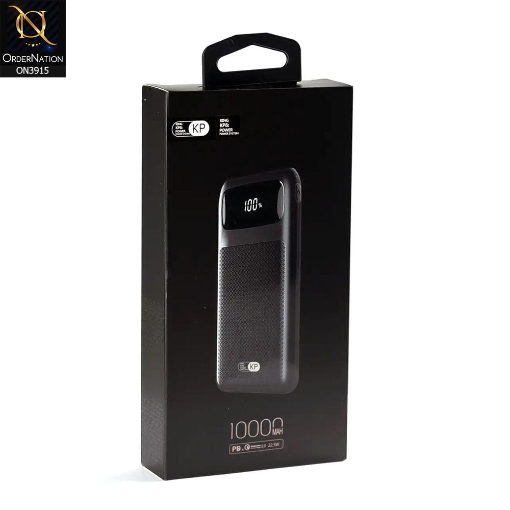 Black - Travel charger Power Bank King KP & Power PD-08 10000 mAh