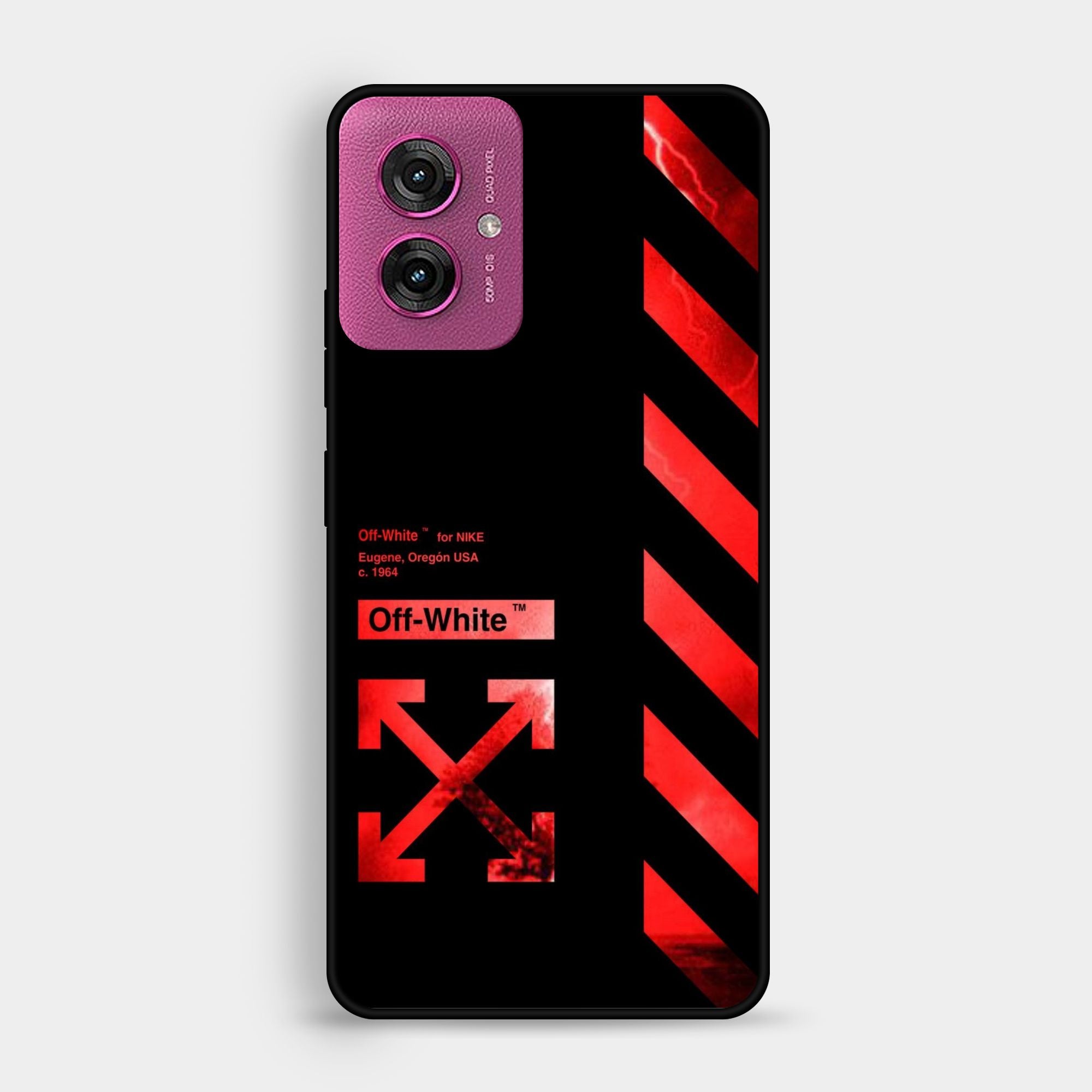 Motorola G55 - Off - White X - Premium Glossy Phone Case
