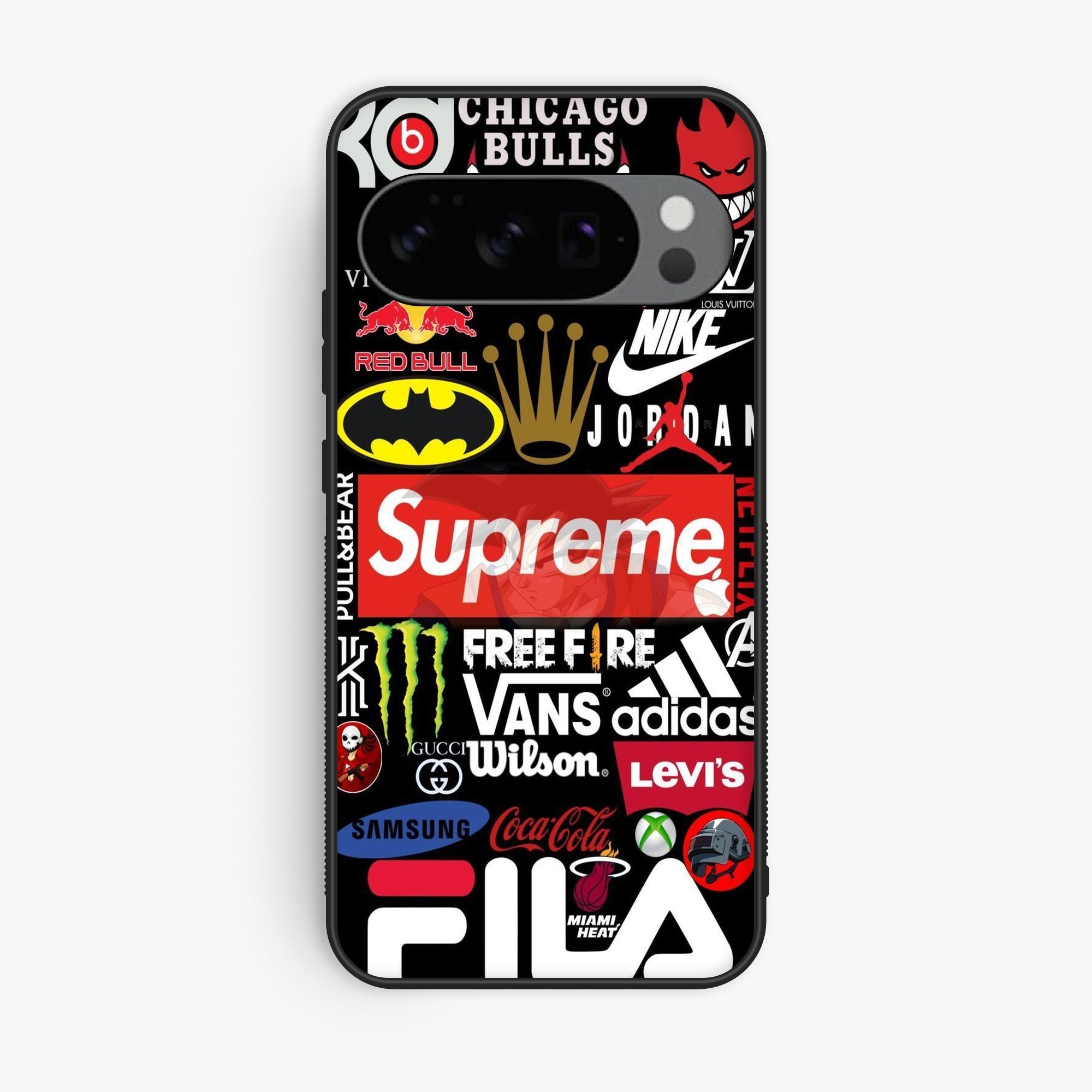 Google Pixel 9 Pro XL - A Poster With The Logos - Premium Glossy Phone Case
