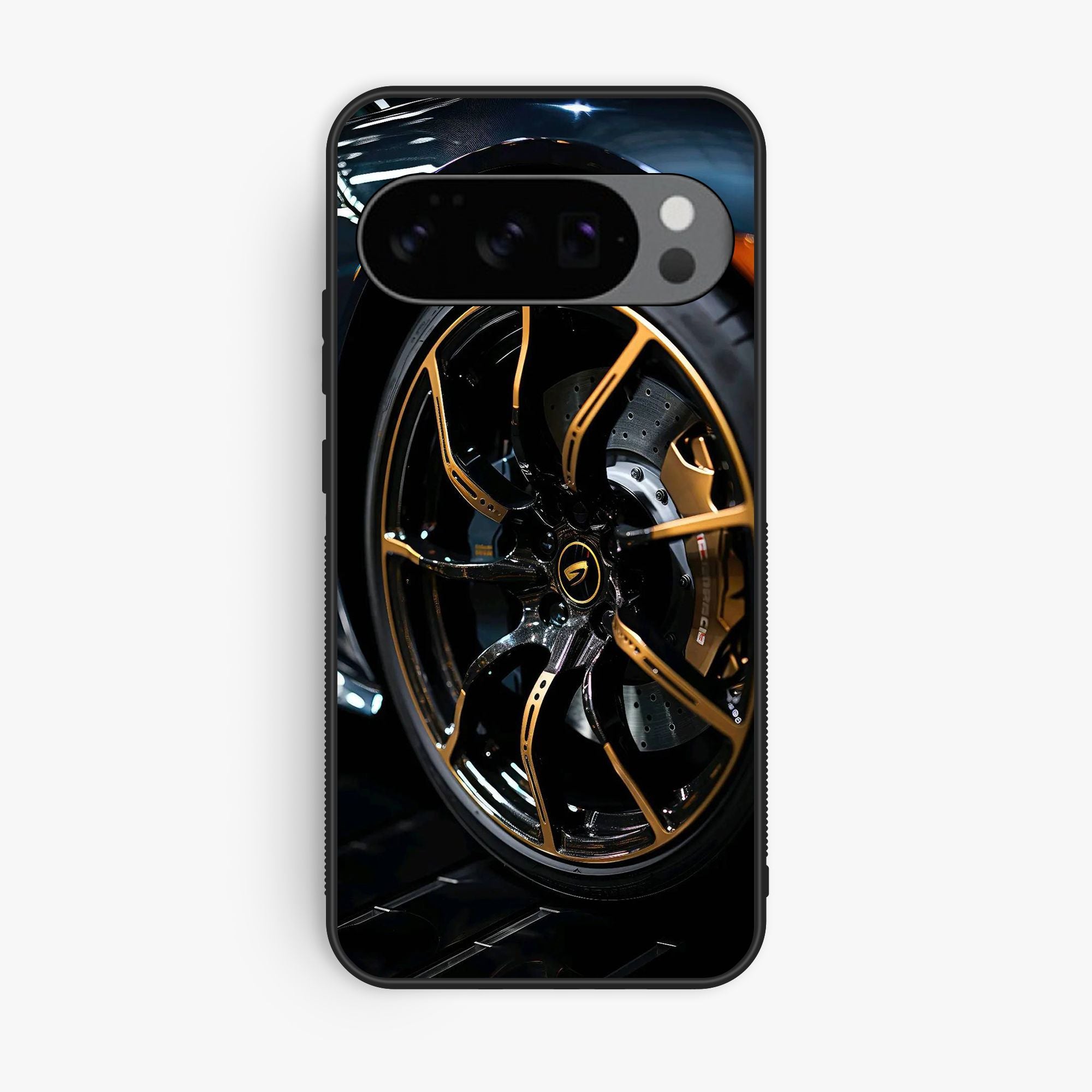 Google Pixel 10 Pro XL Racing Car Red Blade Rim - Premium Glossy Phone Case