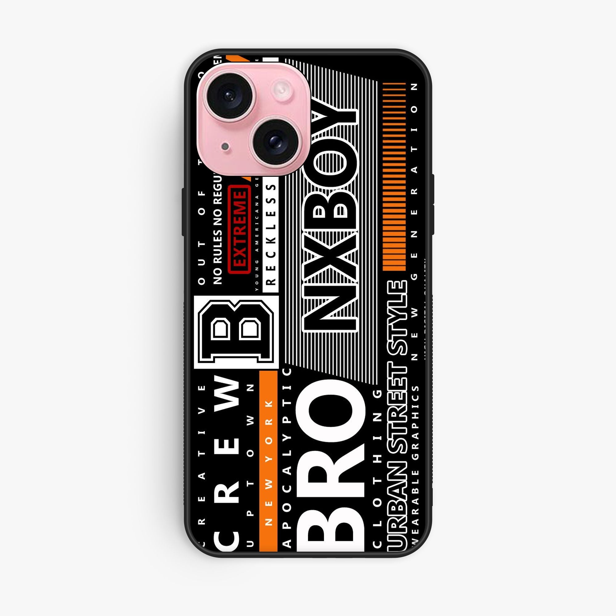 iPhone 15 - A Black And White Logo - Premium Glossy Phone Case