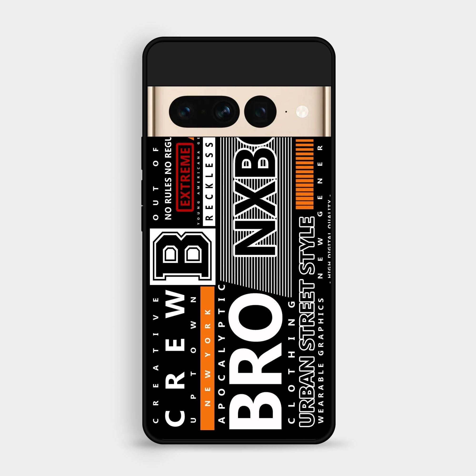 Google Pixel 7 Pro A Black And White Logo - Premium Glossy Phone Case
