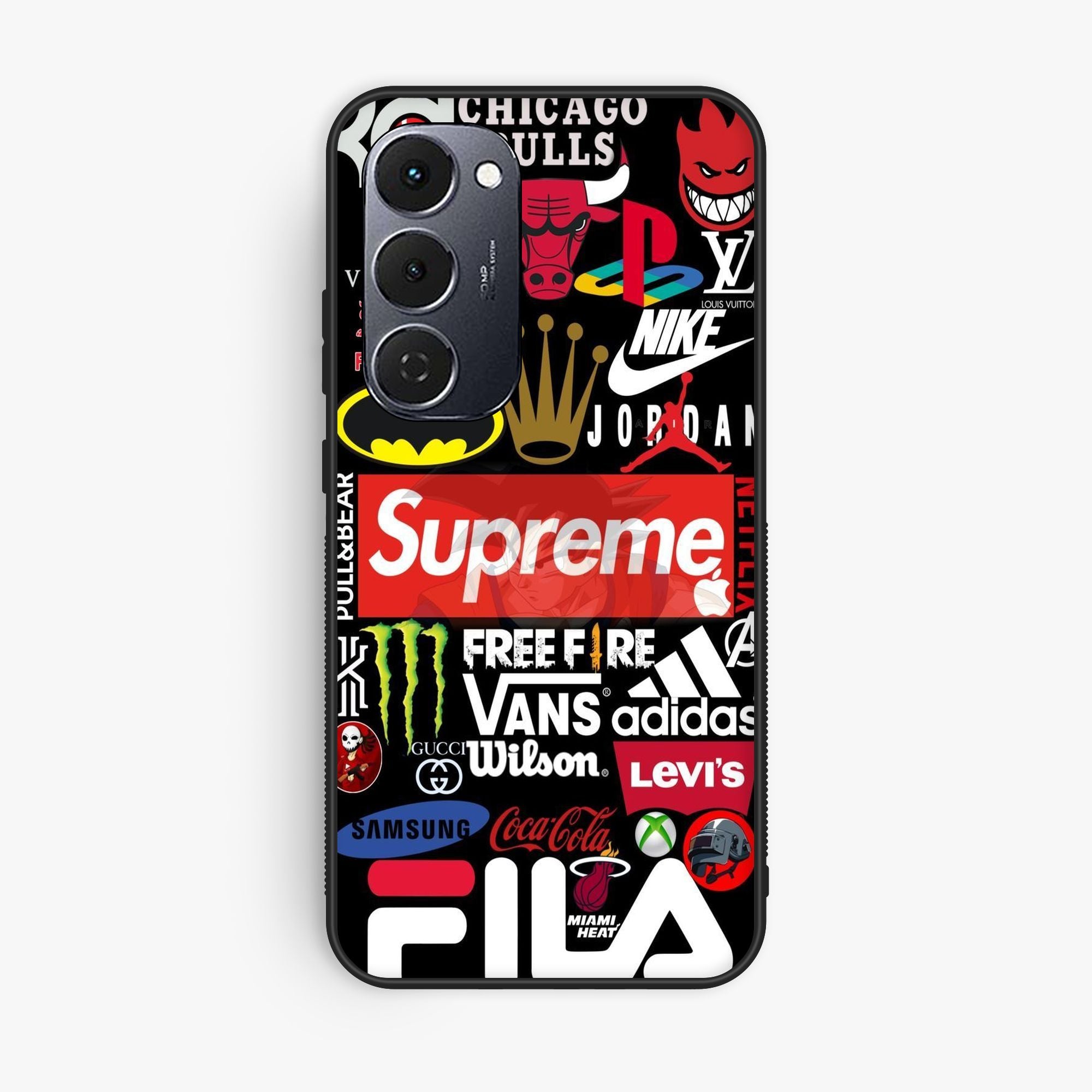 Tecno Spark 40 Pro Plus - A Poster With The Logos - Premium Glossy Phone Case