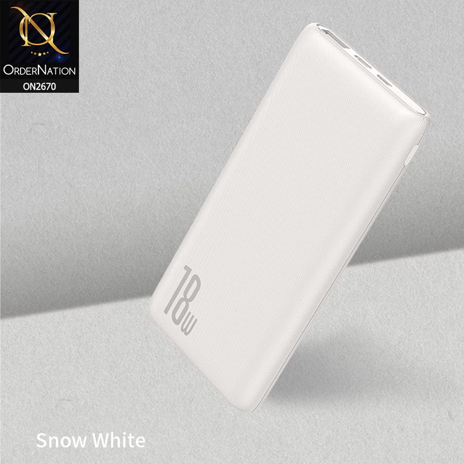 Power Bank - White - Remax RPP-96 10000mAH Power Bank, Dual 2.1A, Proda Power Bank For Xiaomi Samsung IPhone Huawei Aukey Anker PD-39