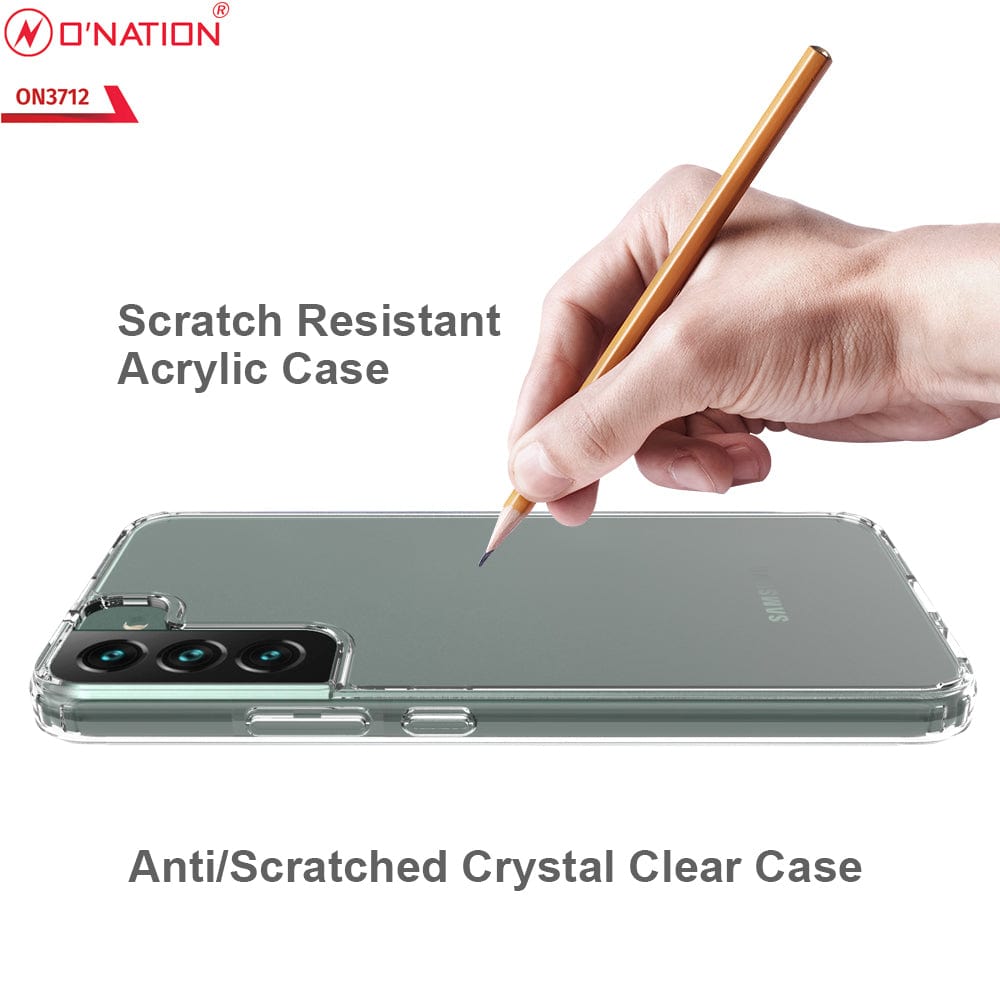 Samsung Galaxy S22 Plus 5G Cover - ONation Crystal Series - Premium Quality Clear Case No Yellowing Back With Smart Shockproof Cushions