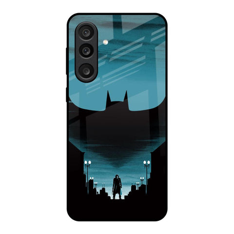 Cyan Bat Glass Case for Samsung Galaxy M56 5G