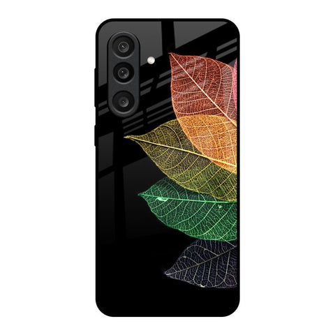 Colorful Leaves Glass Case for Samsung Galaxy M56 5G