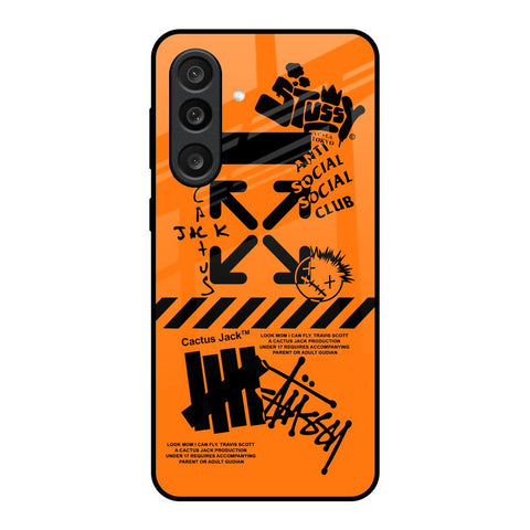 Anti Social Club Glass Case for Samsung Galaxy M56 5G