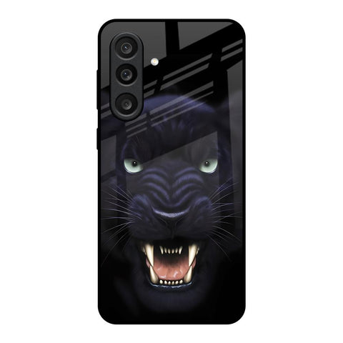 Angry Black Tiger Glass Case for Samsung Galaxy M56 5G