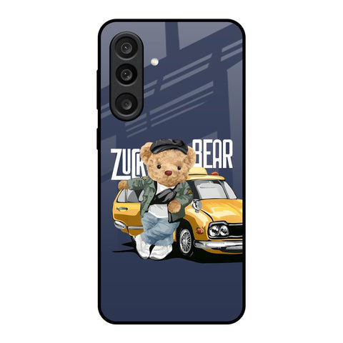 Adventurous Bear Glass Case for Samsung Galaxy M56 5G